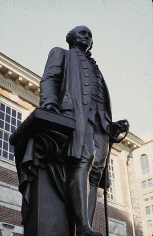 George Washington Hand on Bible Statue